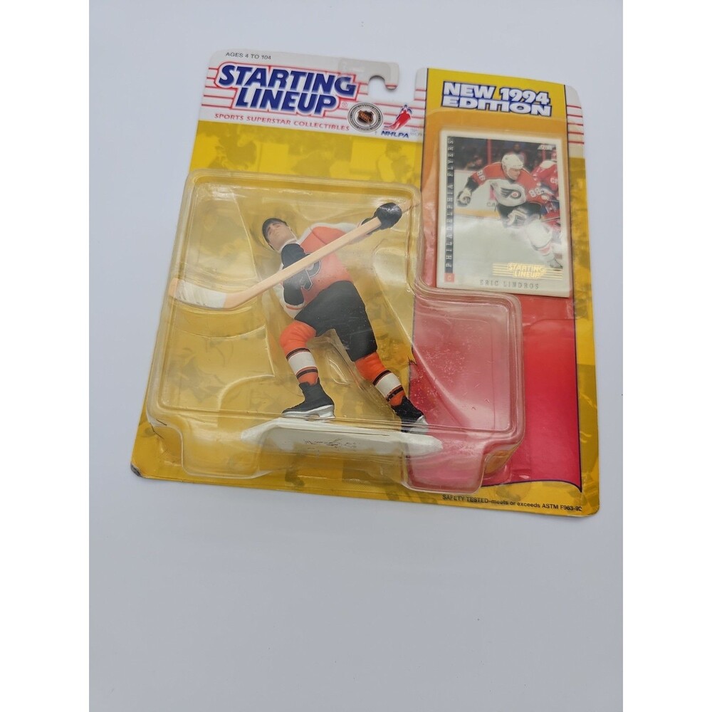 Starting Lineup Eric Lindros Philadelphia Flyers NHL 1994 Figure w/ Stick Stand